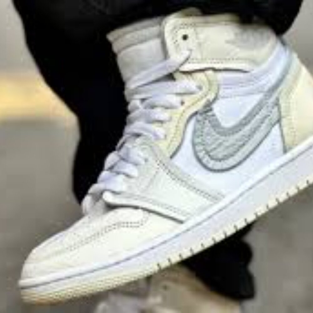 The Air Jordan 1 High MM “Pure Platinum/Coconut Milk” size 7.5 FB9891 100
